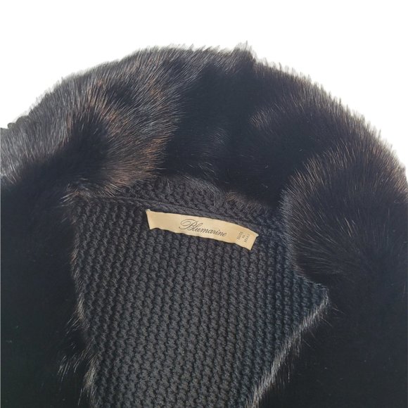 Blumarine Knitted Faux Fur Collar Cardigan - Picture 8 of 8